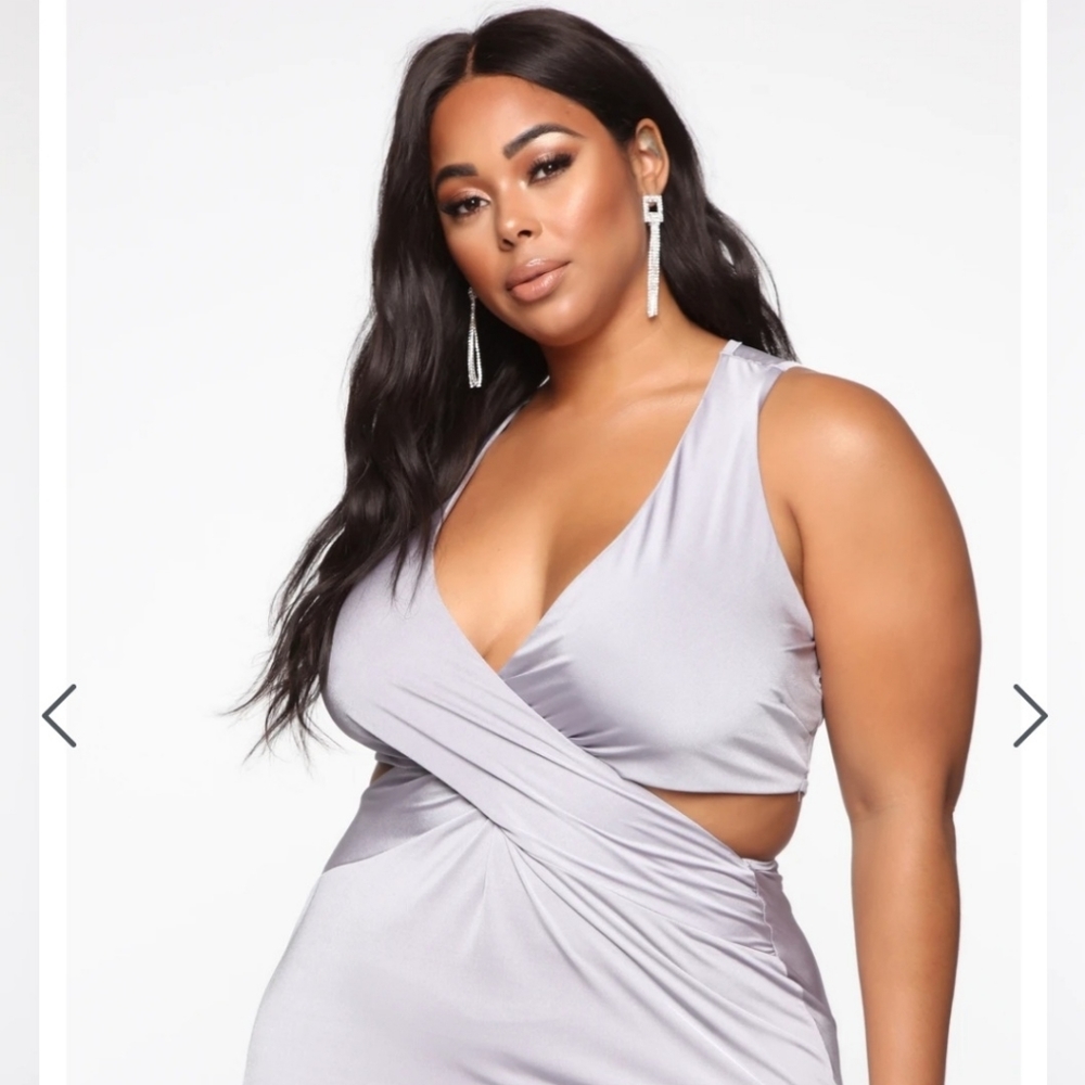 Fashion Nova Steal Your Man Lavender Dress NWT 2XL
